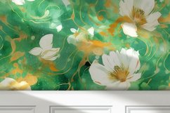Teal and Gold Flowers, Posters, Backgrounds and Junk Journal Product Image 10