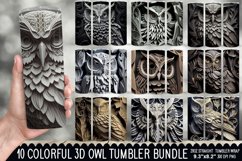 3D Owl Tumbler Sublimation Bundle - 3D Owl Tumbler Wrap Product Image 1