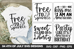 4th of July SVG Bundle | 4th of July Quotes Design Product Image 3