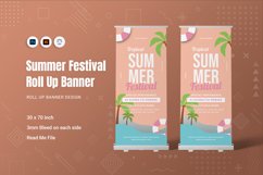 Summer Festival Roll Up Banner Product Image 1