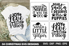 Funny Christmas Dog SVG for Shirts &amp; Crafts Product Image 1