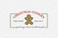 Christmas Cookies SVG | Christmas Sign Design | Farmhouse SV Product Image 2