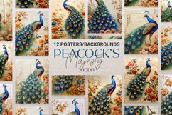 Peacock&#039;s Majesty 12 Digital Papers/Posters Product Image 1