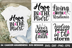 Thyroid Cancer Awareness SVG Bundle, Cancer Shirt &amp; Craft De Product Image 2