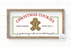 Christmas Cookies SVG | Christmas Sign Design | Farmhouse SV Product Image 1