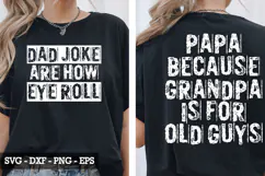Funny Dad & Grandpa Quote Shirt SVG Product Image 2
