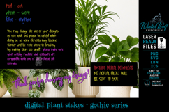 Gothic Plant Stake - Syngonium - SVG PNG Laser Cut - Gard Product Image 6