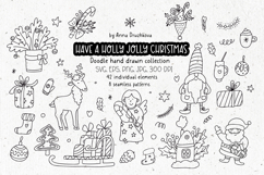 Have a Holly Jolly Christmas Doodle Clipart Product Image 1