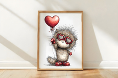 Maine Coon Love Balloon Valentine PNG Product Image 3