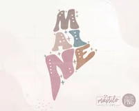 Maine State Sublimation Design by Mastilo Designs
