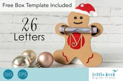 Gingerbread Man Christmas Money Holder Card SVG Product Image 1
