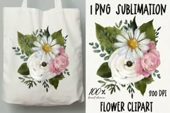 Flower bouquet sublimation design|Flower clipart|Floral PNG Product Image 1