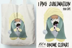 Summer Gnome Sublimation design PNG|Gnome clipart Product Image 1