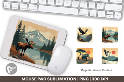 Mouse Pad Majestic Animal Posters Product Image 1