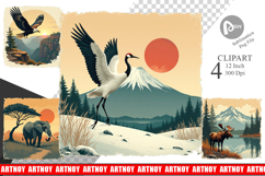 Majestic Animal Posters Clipart Product Image 1
