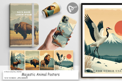 Digital Paper Majestic Animal Posters Product Image 1