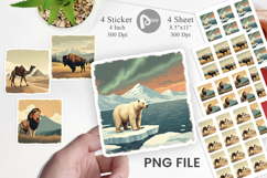 Majestic Animal Posters Sticker Product Image 1