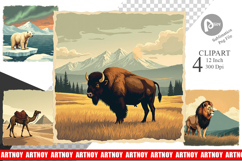 Majestic Animal Posters Clipart Product Image 1