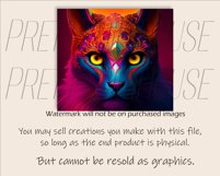 Royal Magical Cat Tumbler Wrap PNG Product Image 2