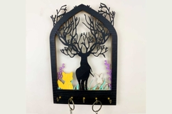 Majestic Deer Arch Key Holder Laser Cut Files &amp; SVG Files Product Image 4