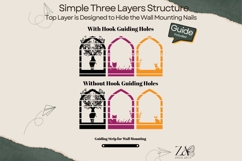 Majestic Deer Arch Key Holder Laser Cut Files &amp; SVG Files Product Image 8