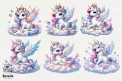 Majestic Magical Unicorn Sublimation | Baby Unicorn PNG Product Image 2