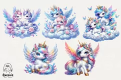 Majestic Magical Unicorn Sublimation | Baby Unicorn PNG Product Image 3