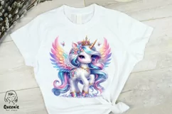 Majestic Magical Unicorn Sublimation | Baby Unicorn PNG Product Image 4
