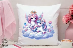 Majestic Magical Unicorn Sublimation | Baby Unicorn PNG Product Image 5