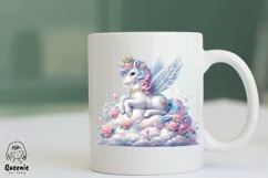 Majestic Magical Unicorn Sublimation | Baby Unicorn PNG Product Image 6