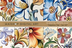 Antique Italian Majolica Floral Patterns Product Image 1