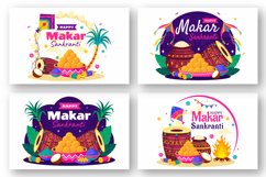 12 Makar Sankranti Celebration Illustration Product Image 3