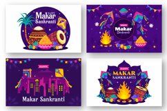 12 Makar Sankranti Celebration Illustration Product Image 4