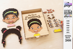 Make a Face Puzzle Laser Cut | My First Emotions | Wooden Pu Product Image 1
