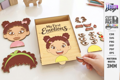 Make a Face Puzzle Laser Cut | My First Emotions | Wooden Pu Product Image 1