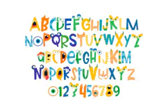Make-a-Monster- Cute Halloween Color Font Product Image 4