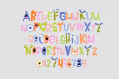 Make-a-Monster- Cute Halloween Color Font Product Image 10