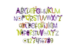 Make-a-Monster- Cute Halloween Color Font Product Image 8