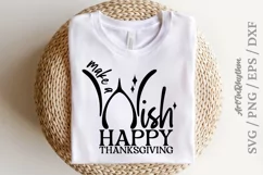Thanksgiving make a wish svg, wishbone turkey svg Product Image 1