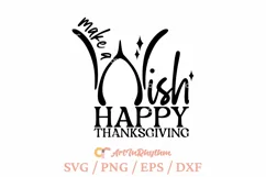 Thanksgiving make a wish svg, wishbone turkey svg Product Image 2