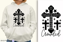 Christian Make Heaven Crowded SVG PNG T-shirt Design Product Image 2
