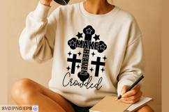 Christian Make Heaven Crowded SVG PNG T-shirt Design Product Image 5