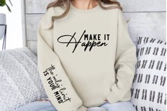 Make it happen Sleeve SVG, Inspirational Sleeve SVG Product Image 3