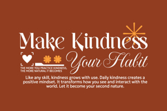 Make Kindness Your Habit Urban Typography T-shirt Design Product Image 1