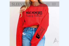 Make memories happy heart Sleeve SVG Design Product Image 1