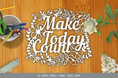 Make Today Count Papercut Product Image 1