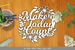 Make Today Count Papercut Product Image 2