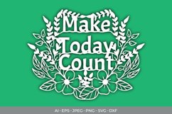 Make Today Count Papercut Product Image 1
