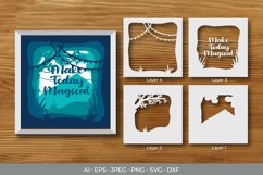 Make Today Magical Layered Papercut 3D Product Image 1