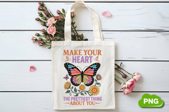 Make Your Heart The Prettiest Thing About You PNG, Butterfly Product Image 4